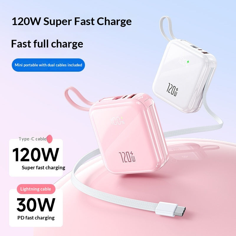 Mini Powerbank 20000 mAh, 120W Super Fast Charging
