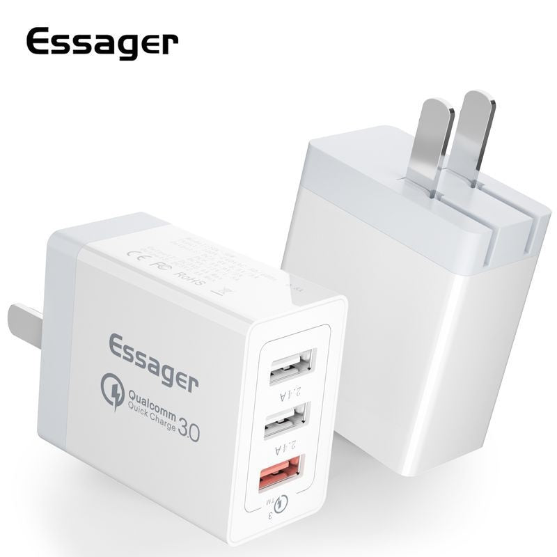3-Port USB-Schnellladegerät 30W