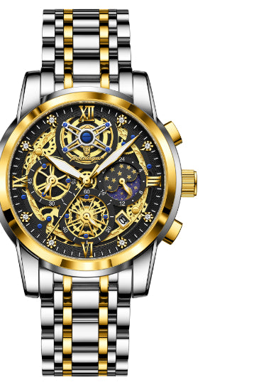 Wasserdichte Luxus-Armbanduhr mit grossem Zifferblatt