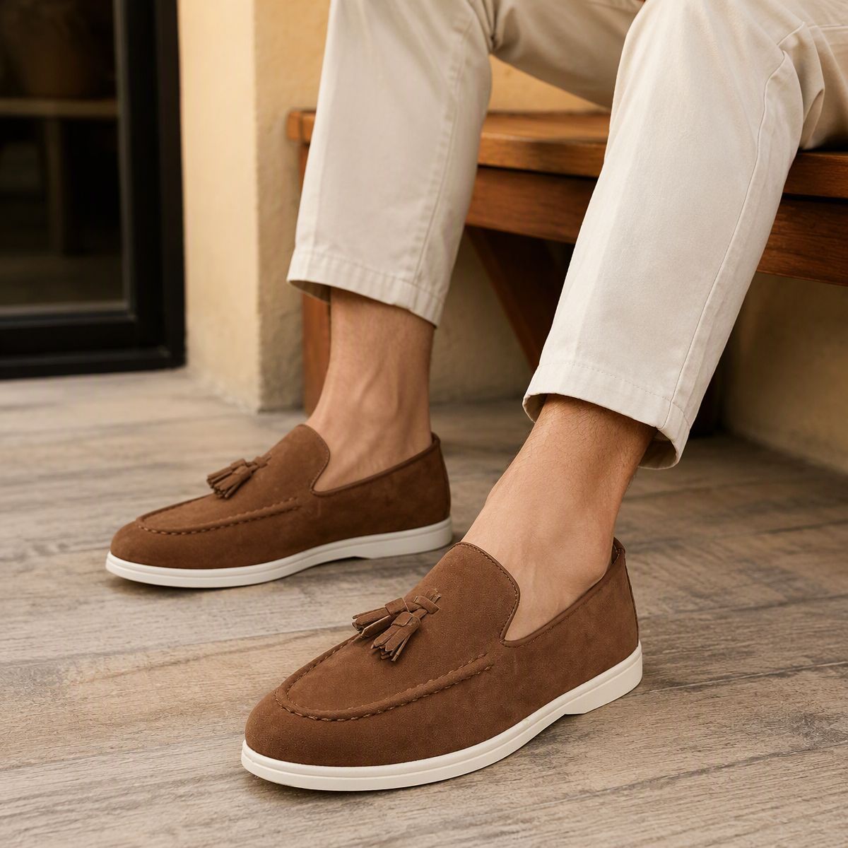 Slip-On Loafer Herrenschuhe aus Wildleder – Bild 9 | LuxeStyle