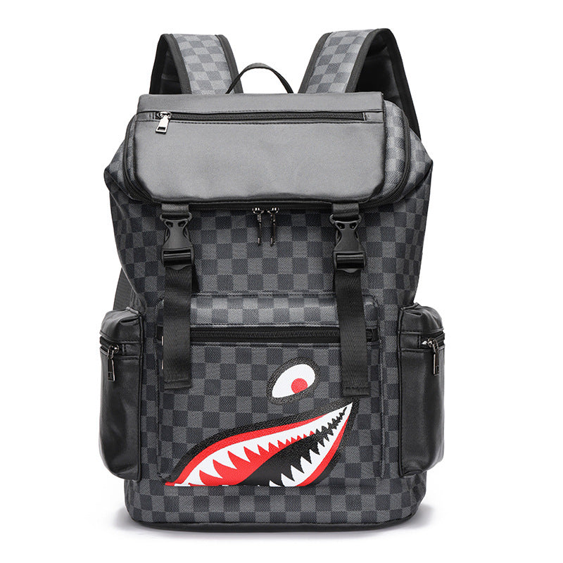 Koreanischer Karierter Rucksack mit Grossem Fassungsvermögen – Bild 6 | LuxeStyle