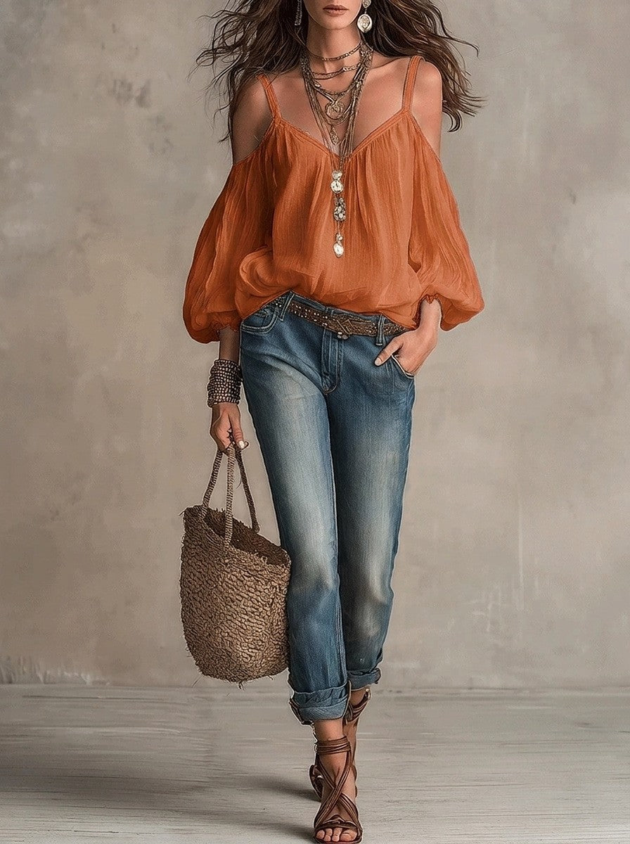 Lässiges Langarmshirt für Damen