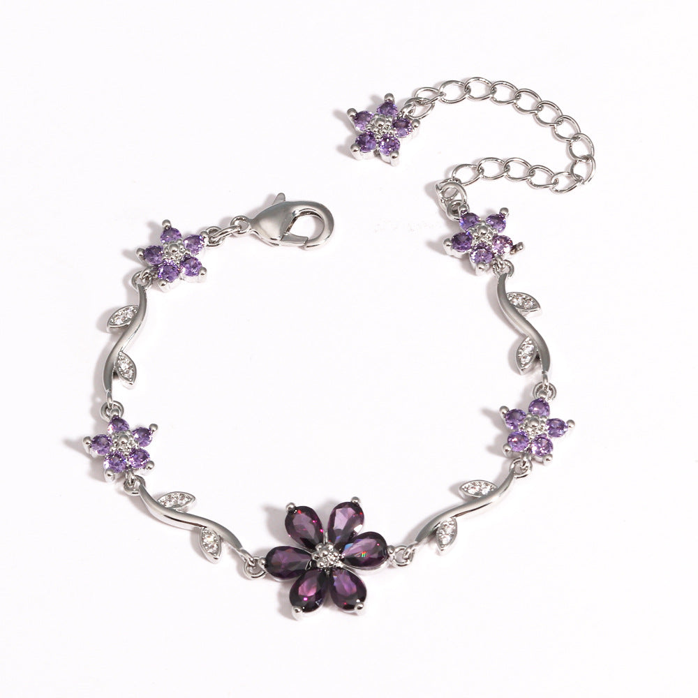 Kupferarmband mit Blüten und Blättern – Bild 6 | LuxeStyle