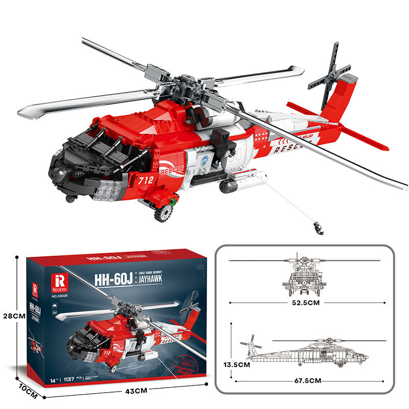 Militär Jet Bausteine Puzzle