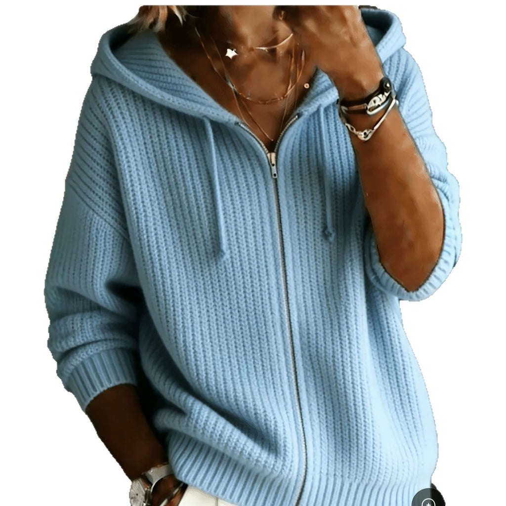 Hoodie-Cardigan mit Reissverschluss