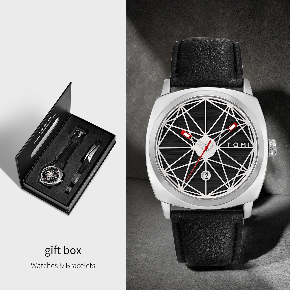 Herrenuhr-Set «Magnate» – Quarz + Armband
