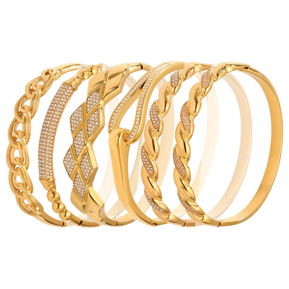 Zirkonarmband aus Edelstahl – Bild 18 | LuxeStyle