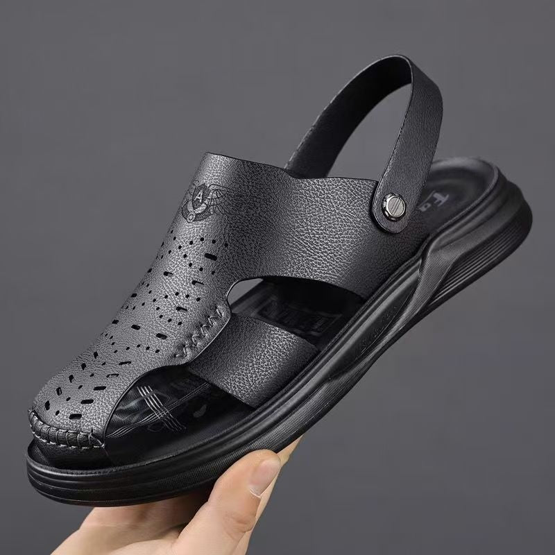 Zehen-Sandalen aus echtem Leder