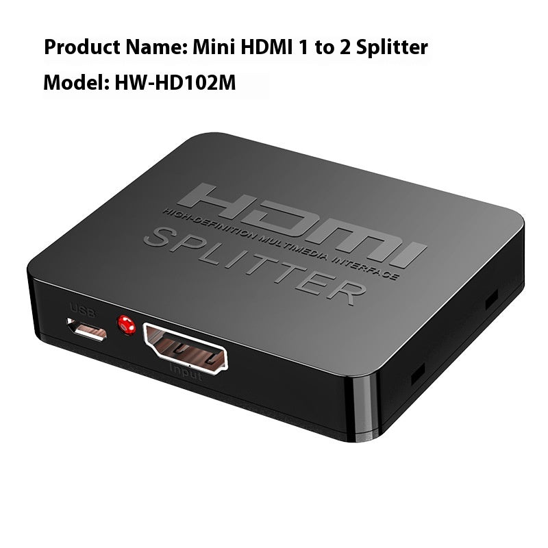 HDMI-Distributor 4K Splitter mit USB-Ladeanschluss – Bild 3 | LuxeStyle