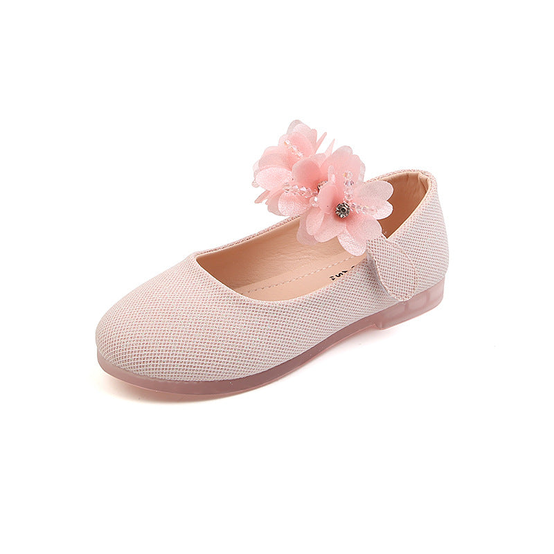 Mädchen Tanzschuhe mit Strass und Blumen – Bild 3 | LuxeStyle