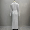 Langes Hemdblusenkleid im French Chic