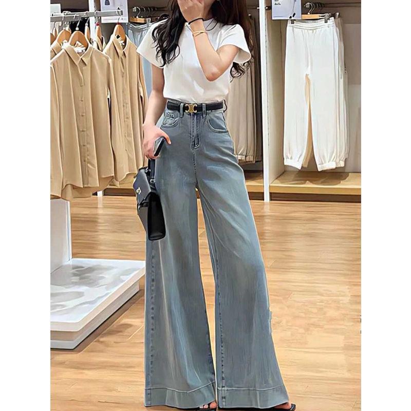 Stretch-Jeans mit weiter Passform