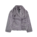 Winter Plüschjacke – Flauschige Lapel Jacke