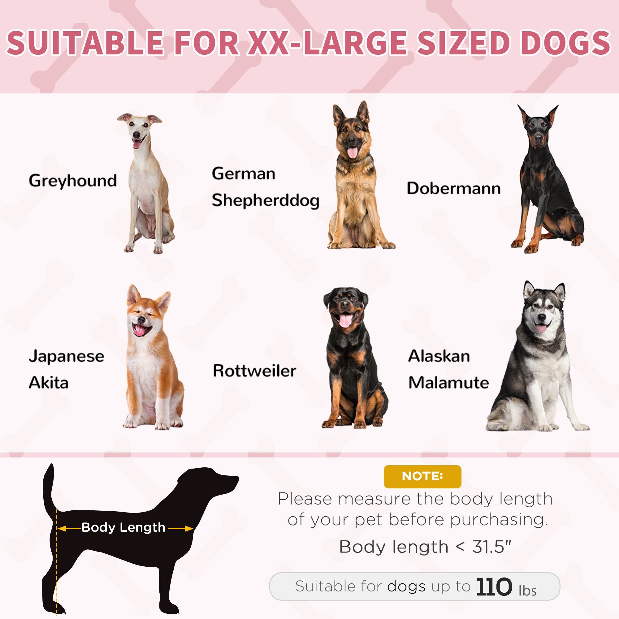 XL Erhöhtes Hundebett, Rot