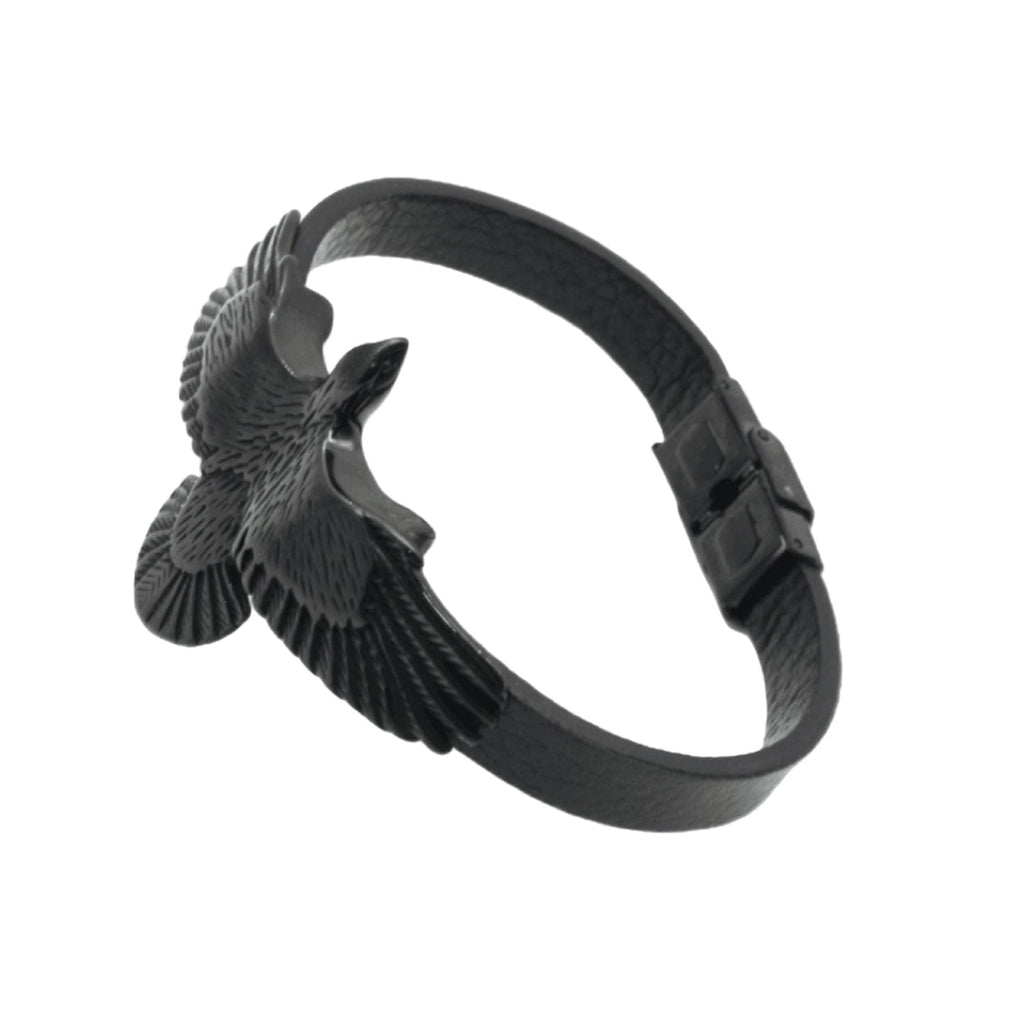 Einfach Lederkordelarmband mit Edelstahl