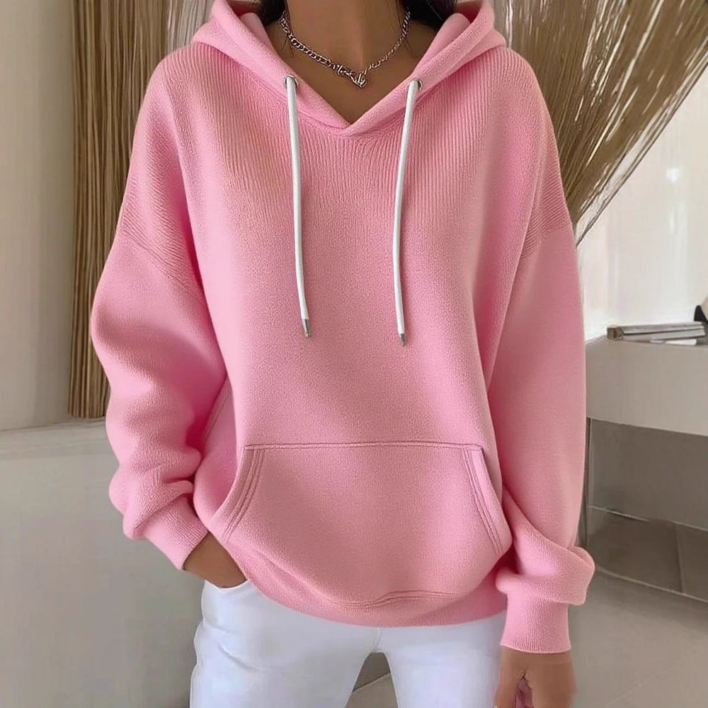 Trendiger Hoodie mit Kapuze und Kordelzug