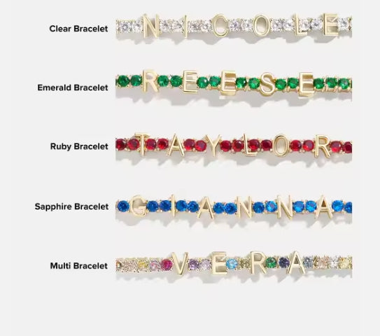 Personalisiertes Tennis-Armband mit Zirkonia – Bild 5 | LuxeStyle