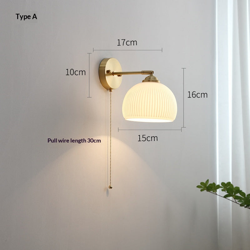 Nordische Kupferwandlampe – japanischer Stil – Bild 2 | LuxeStyle