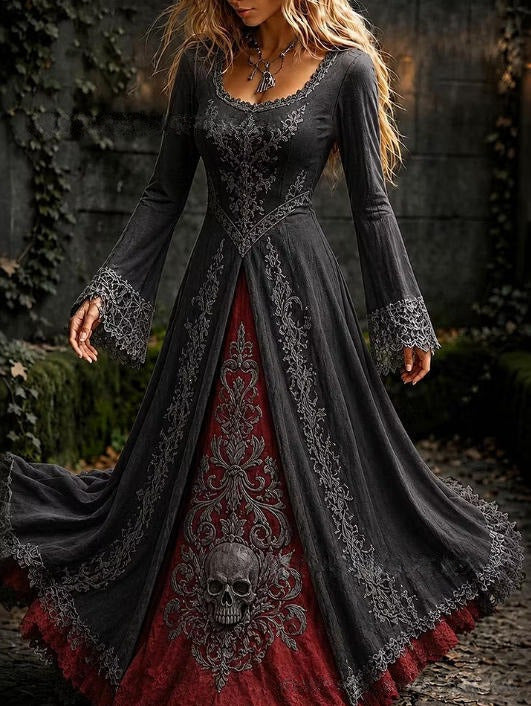 Halloween-Midikleid mit Farbverlauf | LuxeStyle