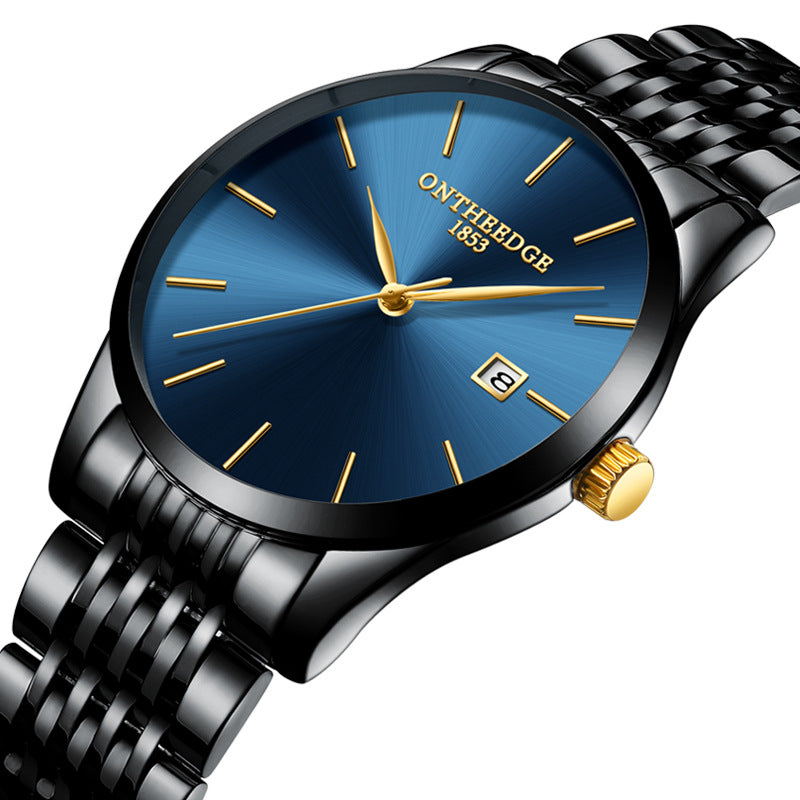 Schlanke Herrenuhr mit Kalenderfunktion | LuxeStyle