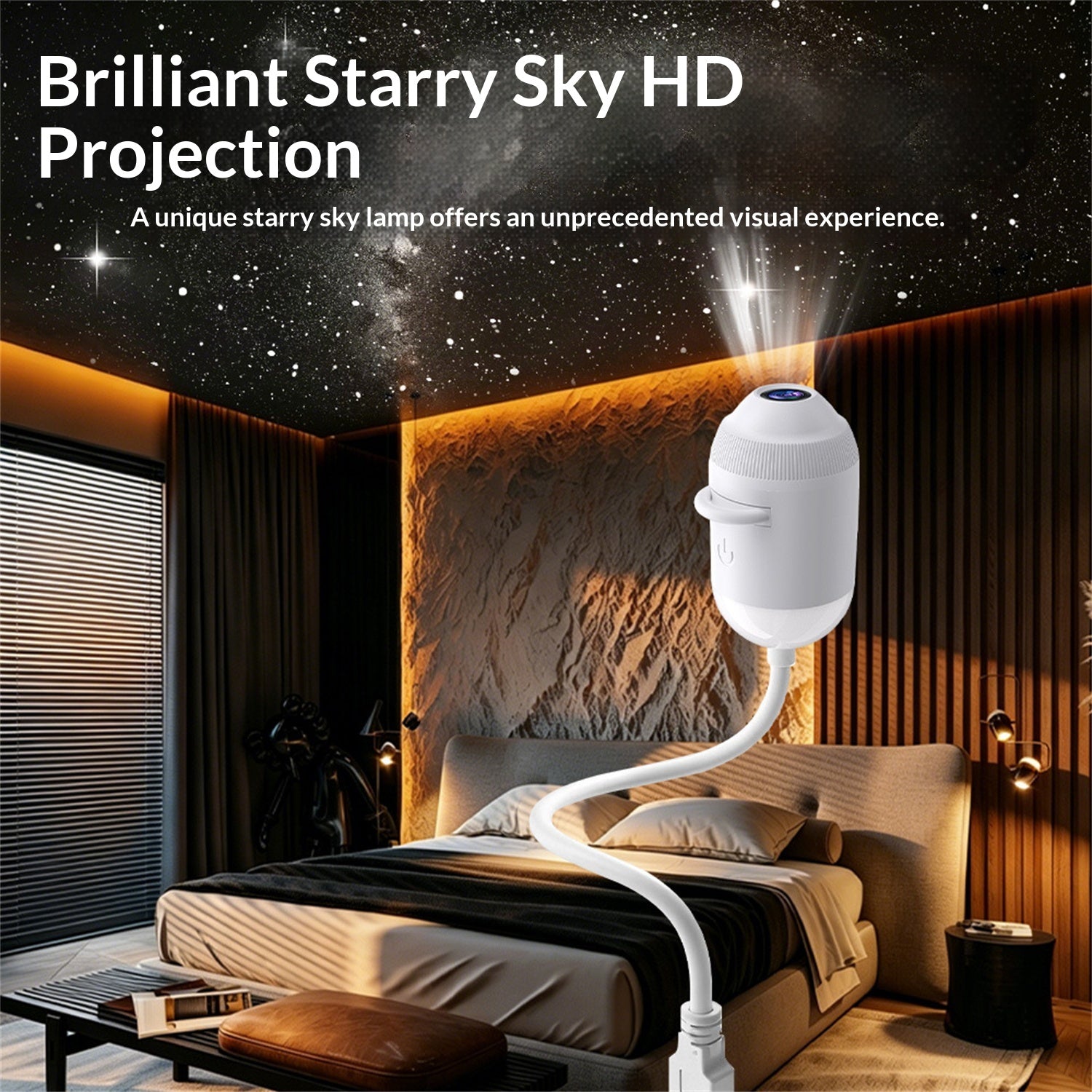Nachtlicht mit Sternenhimmel-Projektion