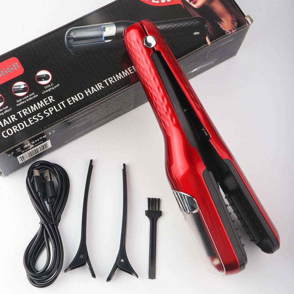 Kabelloser Spliss-Trimmer für langes Haar