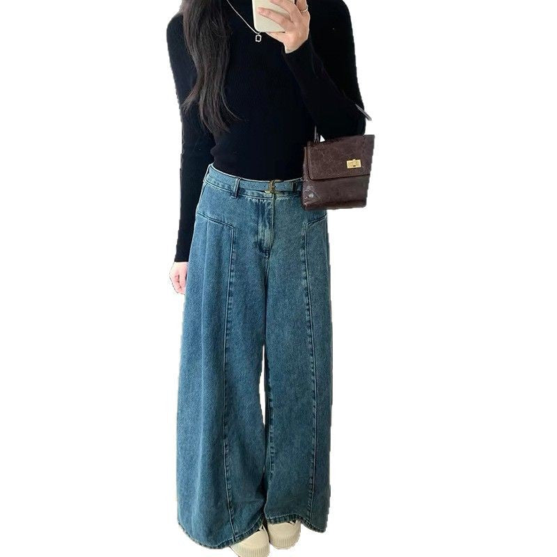 Weit geschnittene High-Waist Jeans