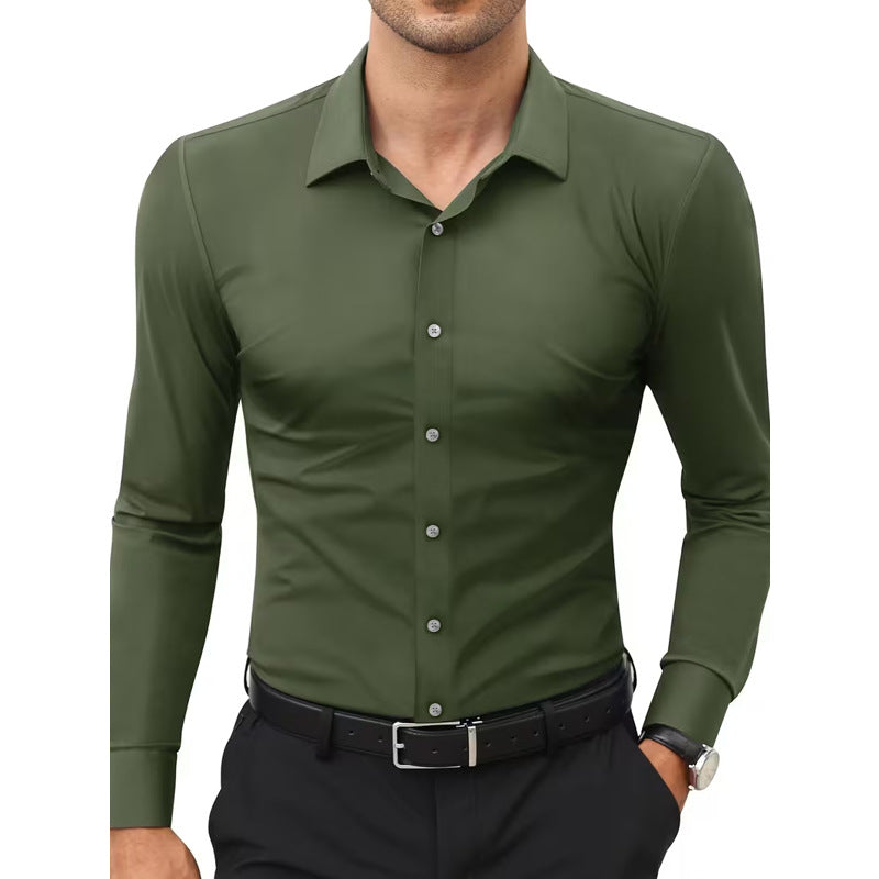 Weisser Stretch-Hemd – Bild 6 | LuxeStyle