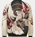Baseballjacke mit Fuchs-Stickerei