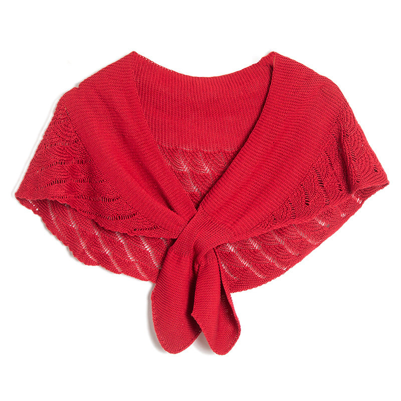 Schmaler Wollschal mit Hohlmuster – Bild 7 | LuxeStyle