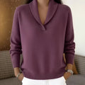 V-Neck Pullover im Retro-Stil