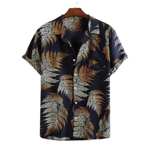 Herren Freizeit-Shirt mit Digital-Streifenmuster