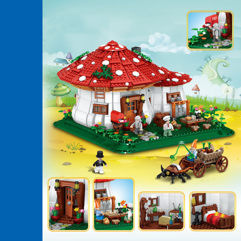 Pilzhaus-Strassenansicht Baustein-Puzzle – Bild 2 | LuxeStyle