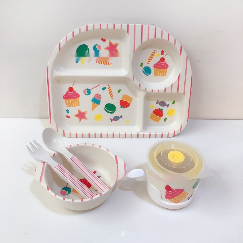 Kinder Geschirr-Set aus Bambusfaser
