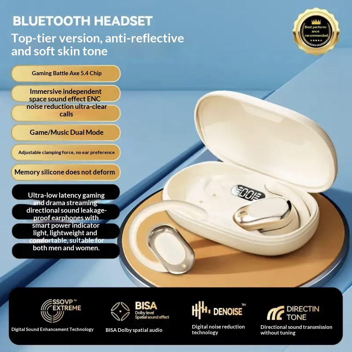 3D Surround HD Bluetooth Sport-Kopfhörer