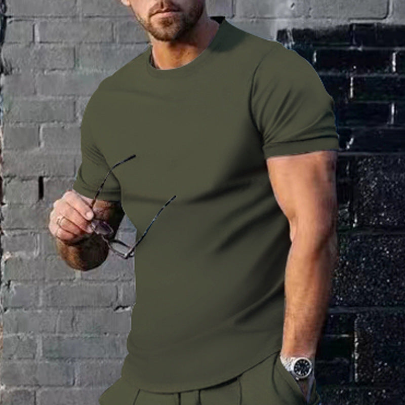 Herren Sommer Rundhals T-Shirt