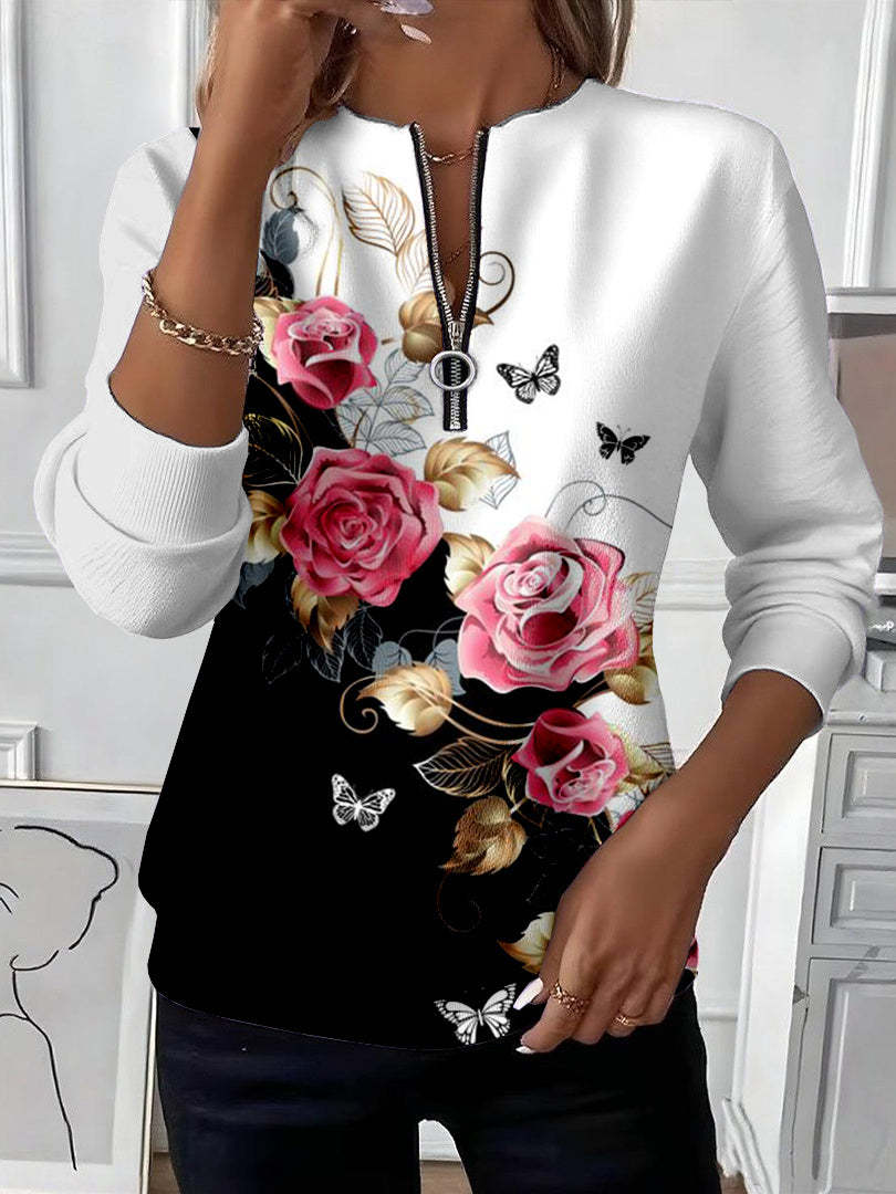 Weihnachts-Muster Sweatshirt