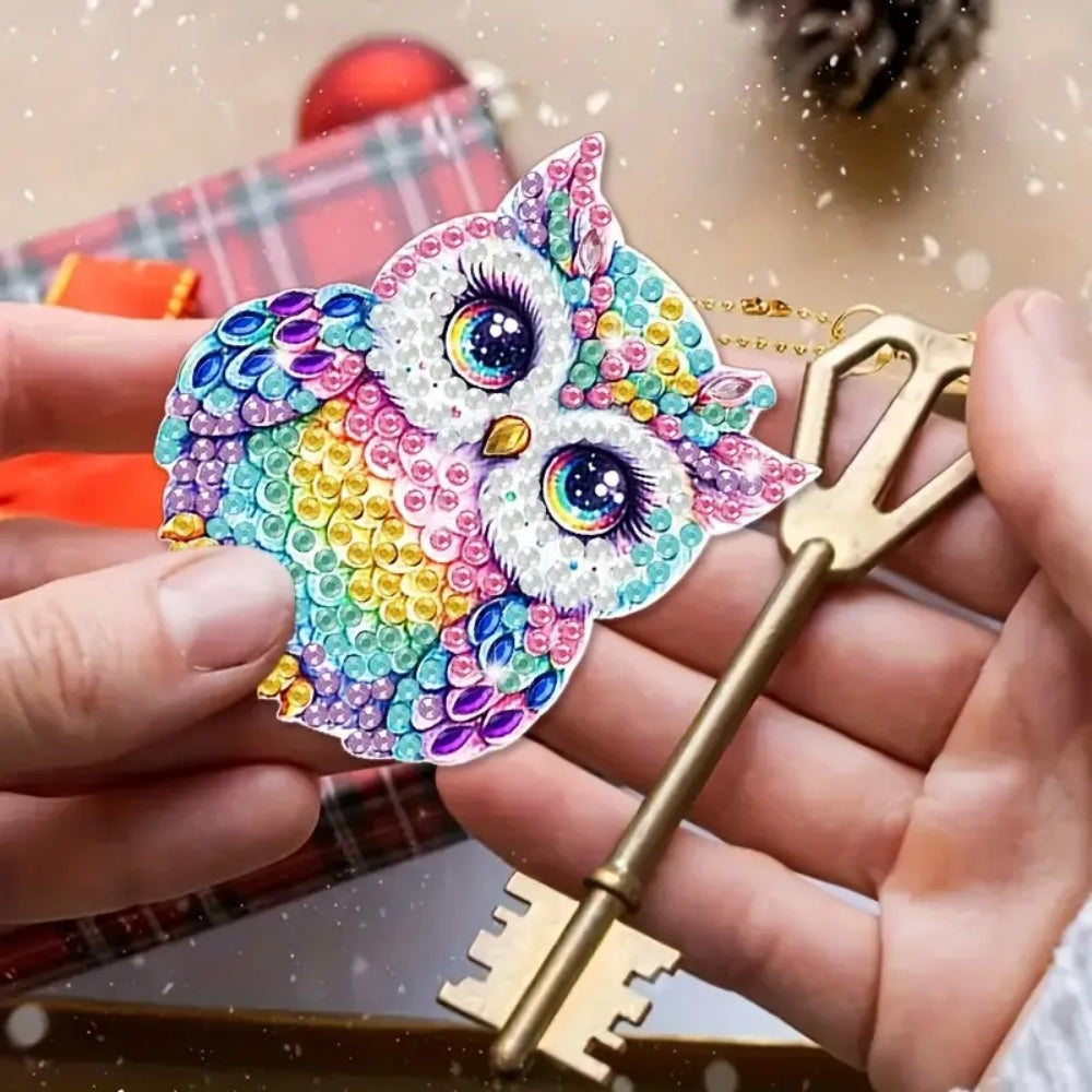 Diamant-Mosaik-Schlüsselanhänger - Adler-Muster