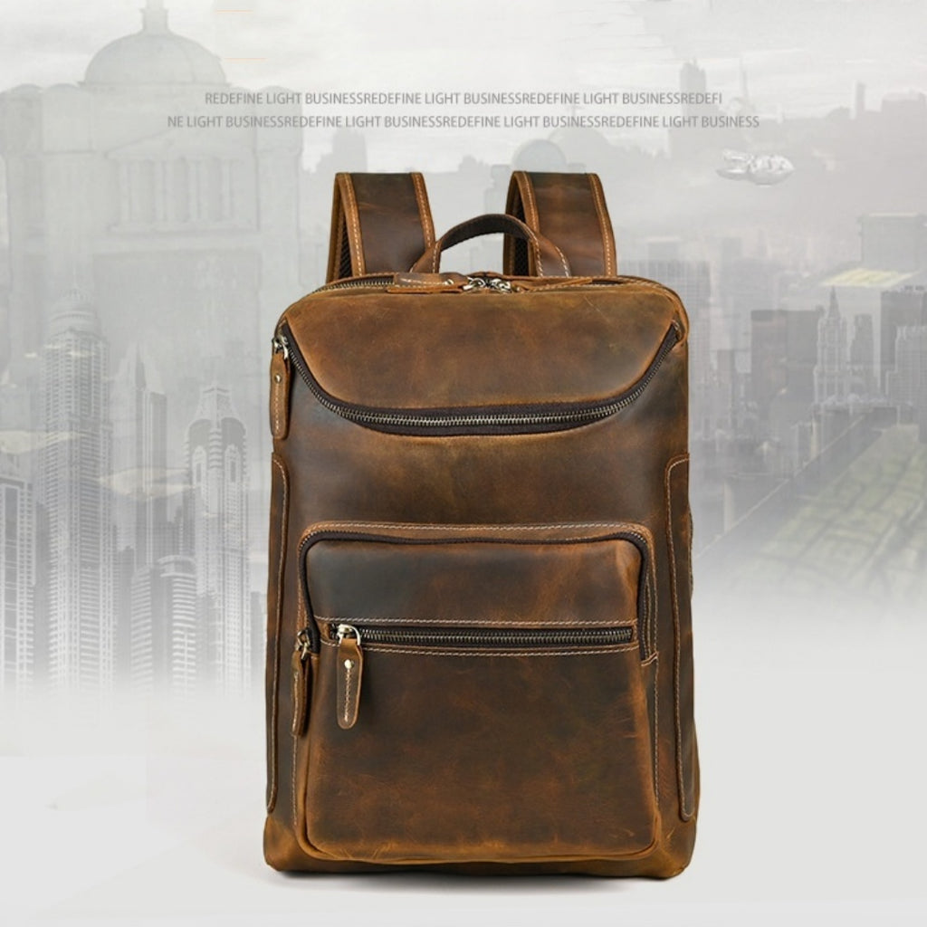 Retro Leder Rucksack für Freizeit & Reisen