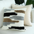 Geweebter Kissenbezug mit Tufting-Muster