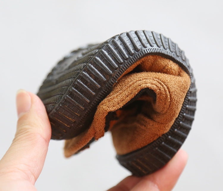 Warme Velour-Kinderschuhe