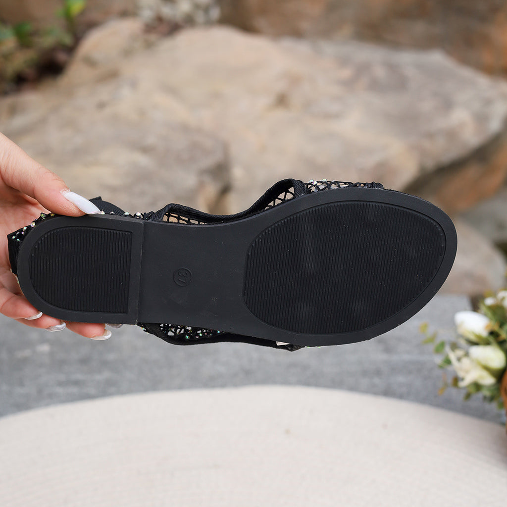 Sommer-Sandalen mit Strass und Cut-Outs – Bild 17 | LuxeStyle