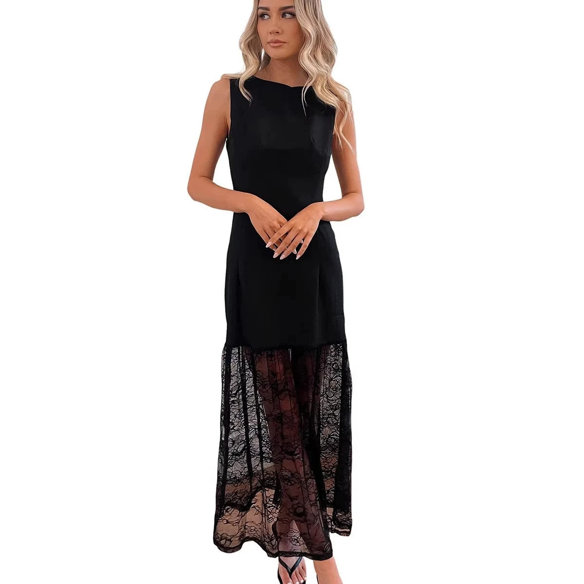 Ärmelloses A-Linien Kleid im Celebrity-Stil – Bild 4 | LuxeStyle