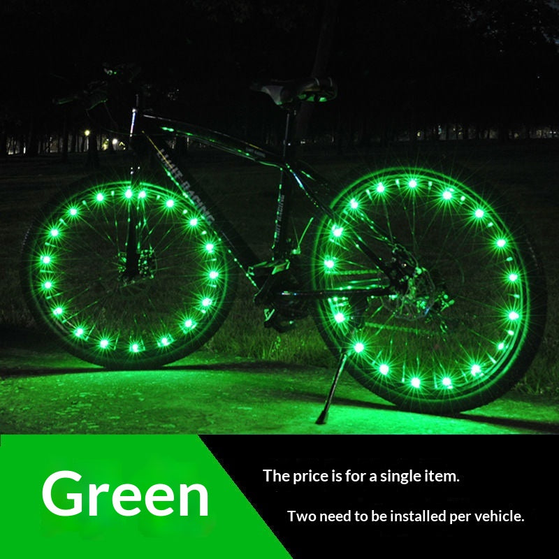 Farbige LED-Speichenlichter für Mountainbikes