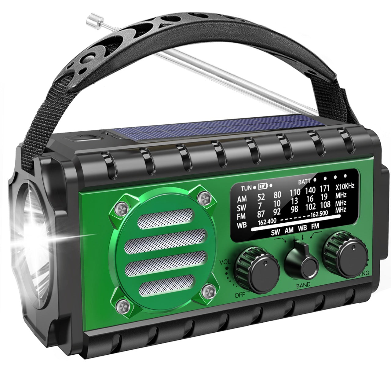 Solar Notfallradio mit Kurbel und Akku