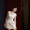 Elegantes Polka-Dot Minikleid