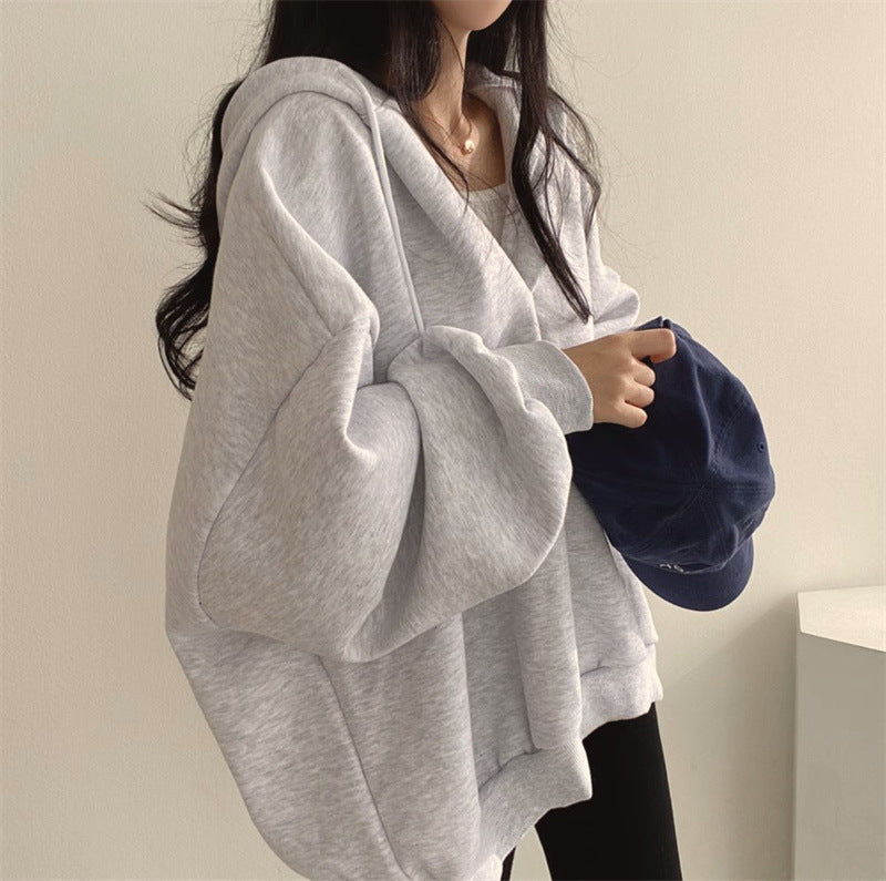 Lässiges Sweatshirt mit Kapuze
