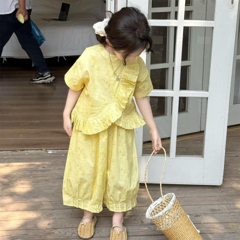 Kinder-Set: lockeres Top und breite Hose – Bild 3 | LuxeStyle