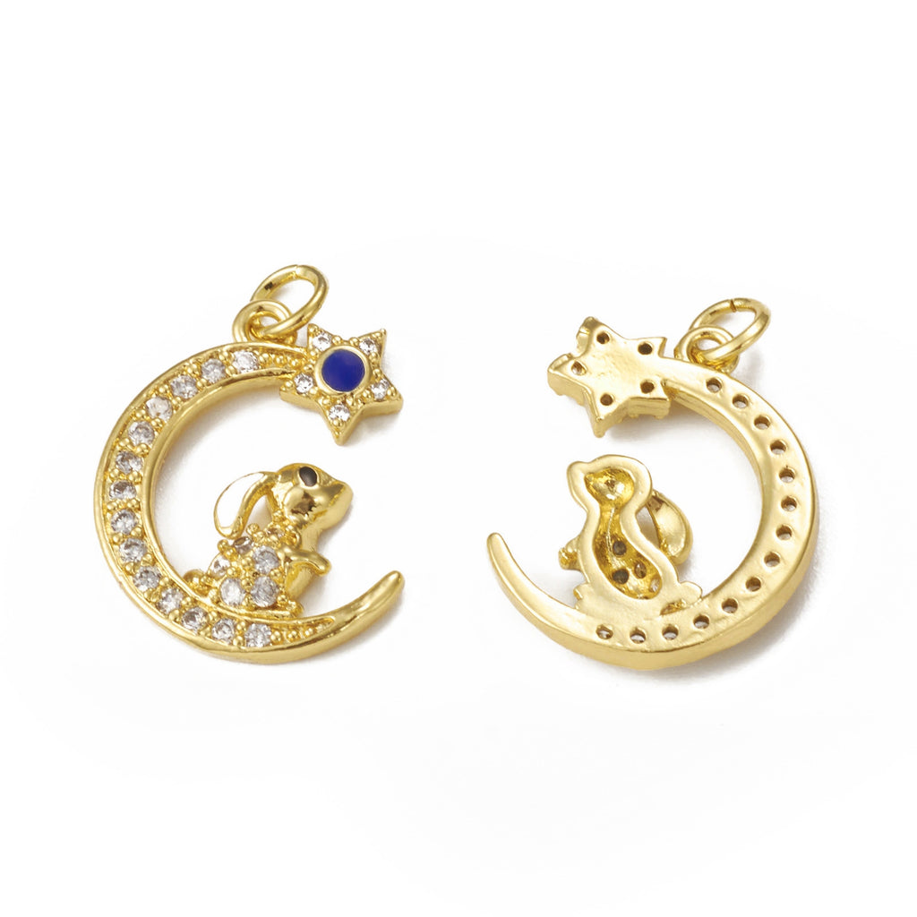 5-teilige Anhänger-Set mit Cubic Zirconia
