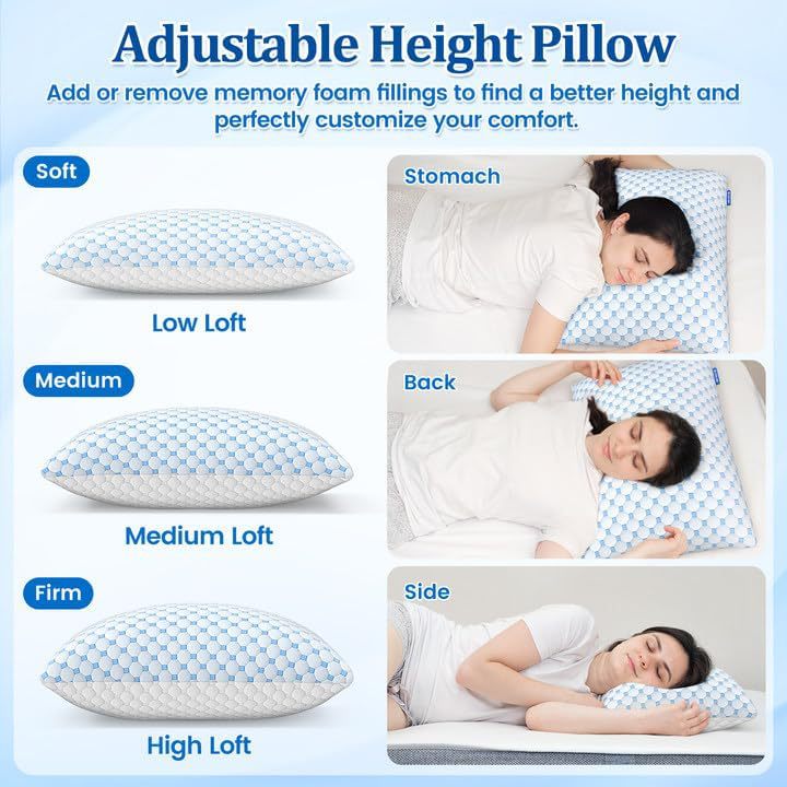 Memory Foam Kissen für erholsamen Schlaf